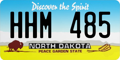 ND license plate HHM485