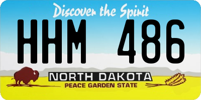 ND license plate HHM486