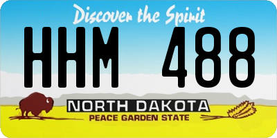 ND license plate HHM488