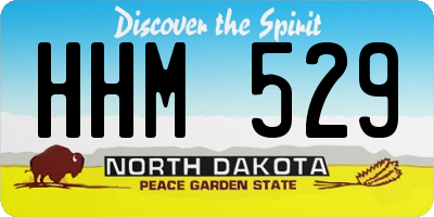 ND license plate HHM529