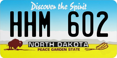 ND license plate HHM602