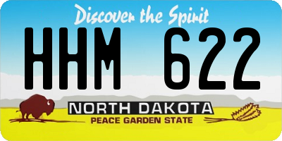 ND license plate HHM622