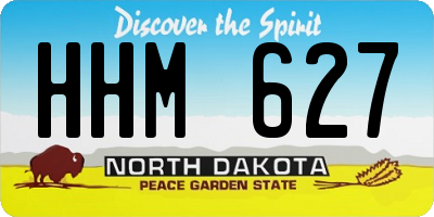 ND license plate HHM627