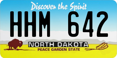 ND license plate HHM642