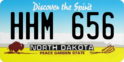 ND license plate HHM656