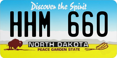 ND license plate HHM660