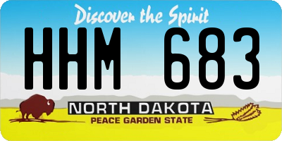 ND license plate HHM683