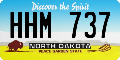 ND license plate HHM737