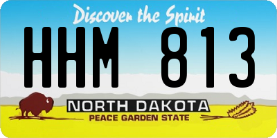 ND license plate HHM813