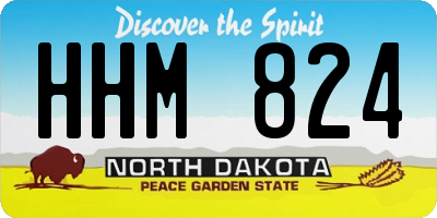 ND license plate HHM824