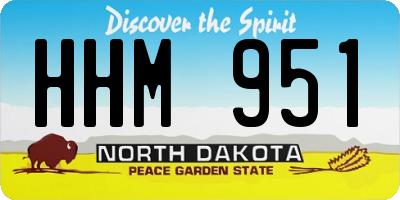 ND license plate HHM951