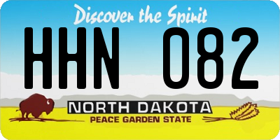 ND license plate HHN082