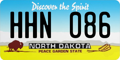 ND license plate HHN086