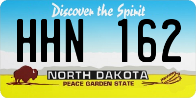 ND license plate HHN162