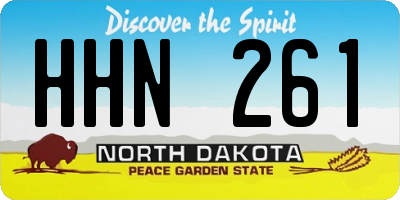 ND license plate HHN261