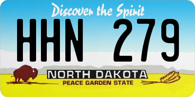 ND license plate HHN279