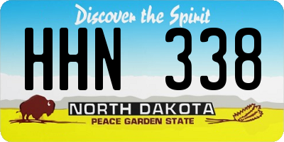 ND license plate HHN338