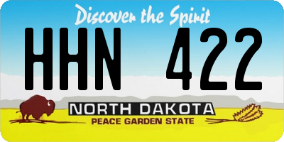 ND license plate HHN422