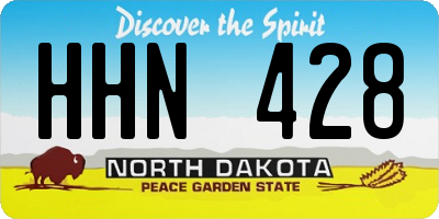 ND license plate HHN428