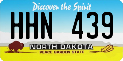 ND license plate HHN439