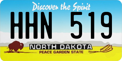 ND license plate HHN519