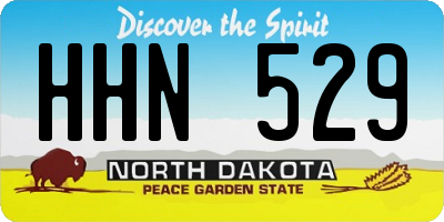 ND license plate HHN529