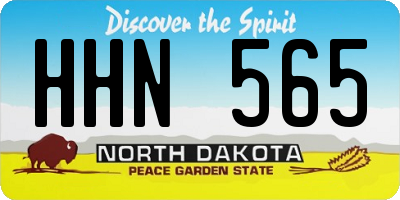 ND license plate HHN565