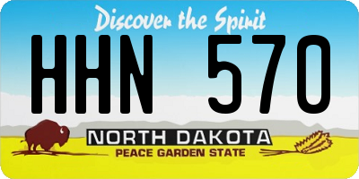 ND license plate HHN570