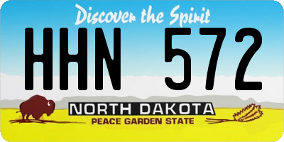 ND license plate HHN572