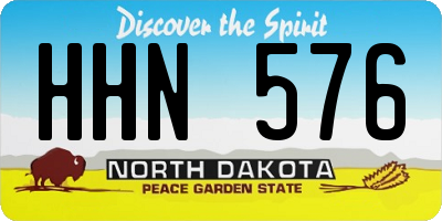 ND license plate HHN576
