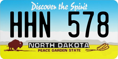 ND license plate HHN578