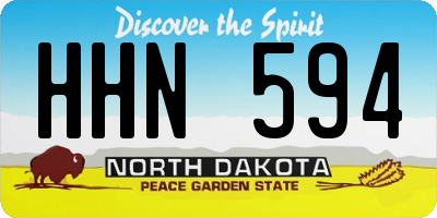 ND license plate HHN594