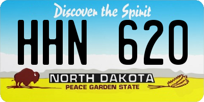 ND license plate HHN620