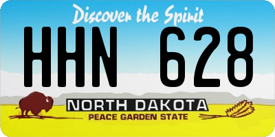 ND license plate HHN628