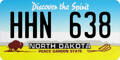 ND license plate HHN638