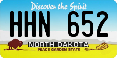 ND license plate HHN652