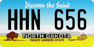 ND license plate HHN656