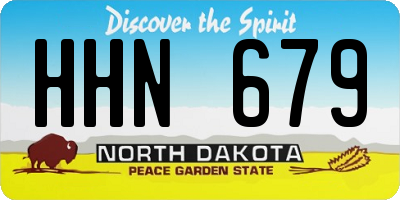 ND license plate HHN679