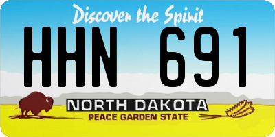 ND license plate HHN691