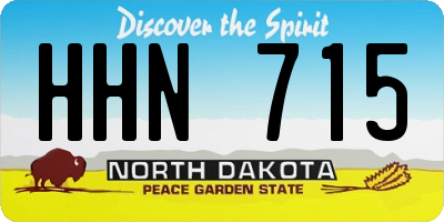 ND license plate HHN715