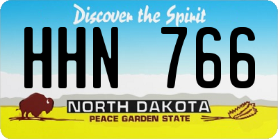 ND license plate HHN766