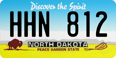 ND license plate HHN812