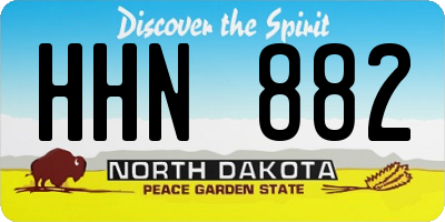 ND license plate HHN882