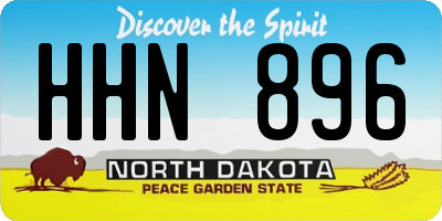 ND license plate HHN896
