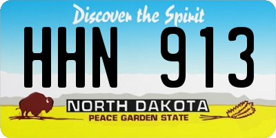 ND license plate HHN913