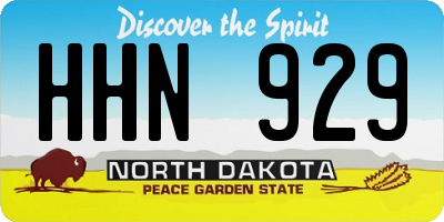 ND license plate HHN929