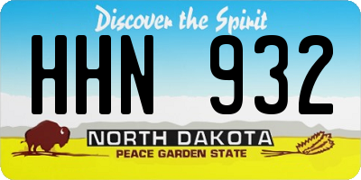 ND license plate HHN932