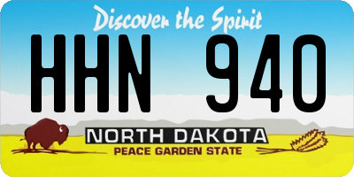ND license plate HHN940