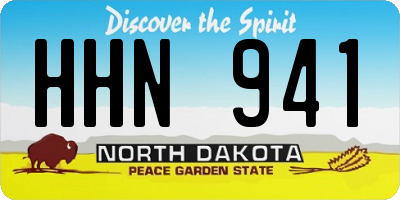ND license plate HHN941