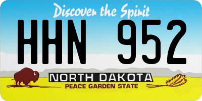 ND license plate HHN952